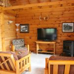 Luxury Log Livingroom at Cabin on the Hill - Fernleigh Lodge